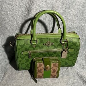 Coach Signature Purse and Wallet Set